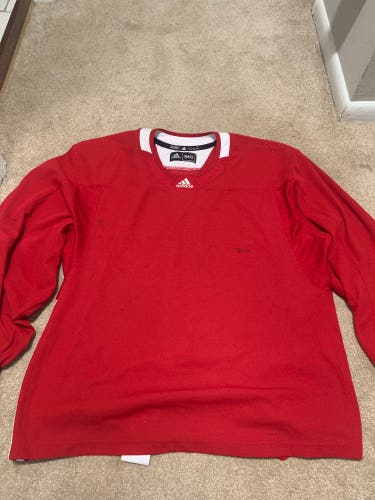 Red Unisex Goalie Cut Adidas Jersey