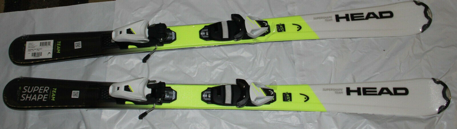 NEW HEAD Supershape team Easy Junior skis 127cm + adjustable bindings SLR4.5