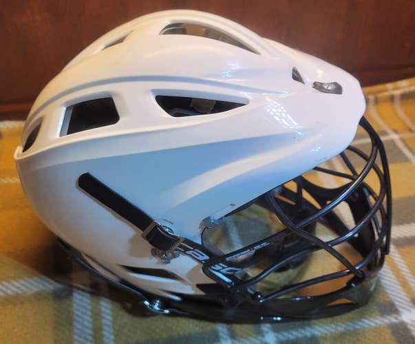 White Cascade Pro-7 Helmet Adjustable Sizing fits most adults