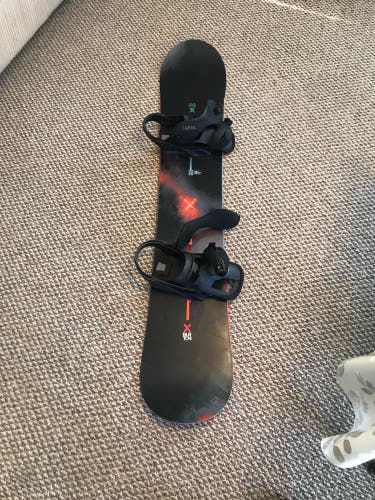 Used  Burton With Bindings Custom X Snowboard