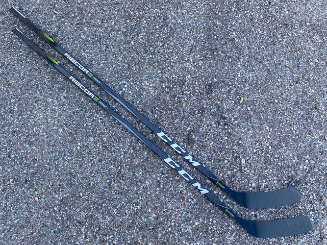 2 PACK CCM RibCor Trigger2 PMT Pro Stock Hockey Stick Grip 85 Flex P90 Left 8185