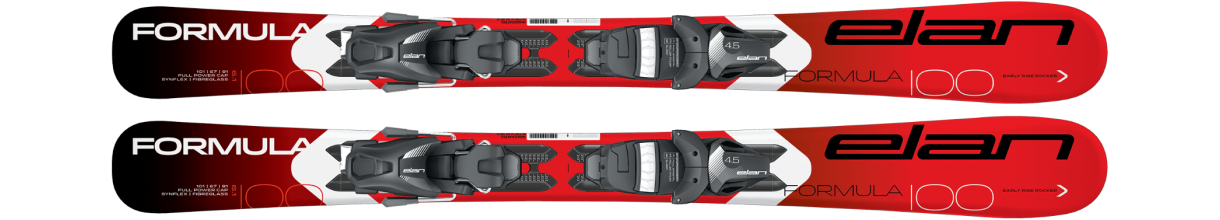 NEW Elan kids Skis boys skis 100cm Formula  + size adjustable Bindings 2021 pair NEW