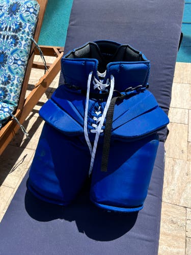 New York Islanders Varlamov pro return goalie Pants. Vaughn Canadian Made