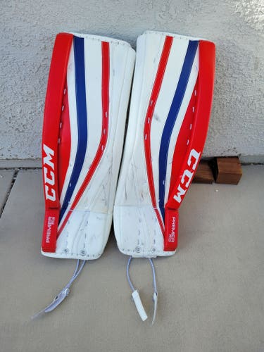 Used 35" CCM Premier R1.9 Goalie Leg Pads