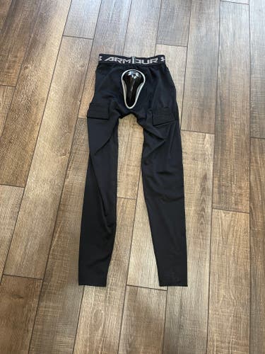 Under Armour Jock Base Layer Black Senior Men's Used Small Compression Cup Heat Gear