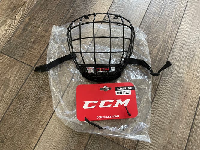 New Medium CCM FM50 Helmet Cage Black with hardware