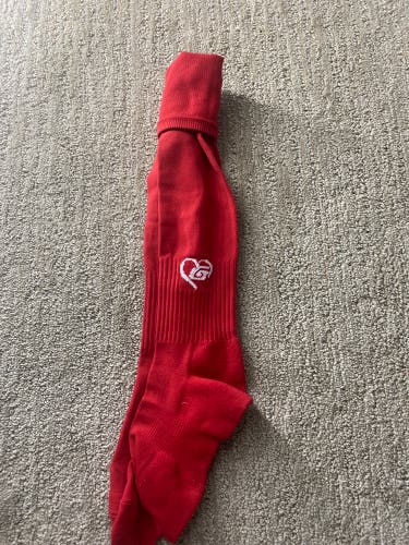 Used Red Glove Softball Socks