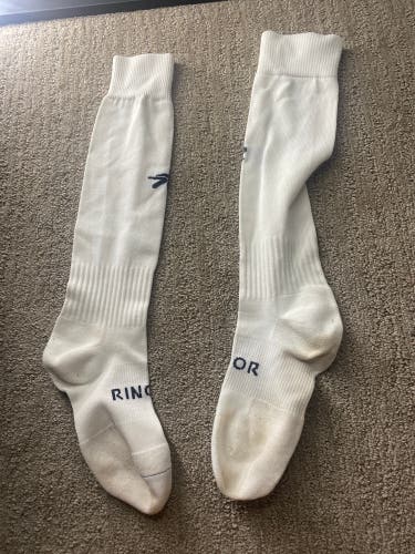 Used White Ringor Softball Socks