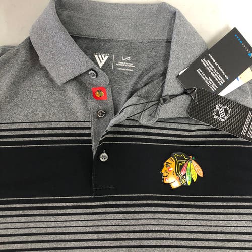 Chicago Blackhawks mens large golf shirt