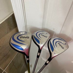 Ping G5 Drive 9.5* & 3&5 Woods Stiff Flex Right Handed