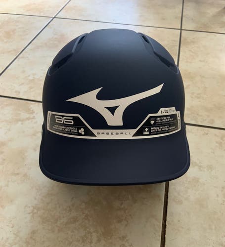 Mizuno B6 Batting Helmet X/XL Navy - New