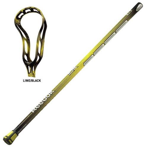 New Reebok 10K 5.0.5 box lacrosse stick unstrung yellow complete shaft with head
