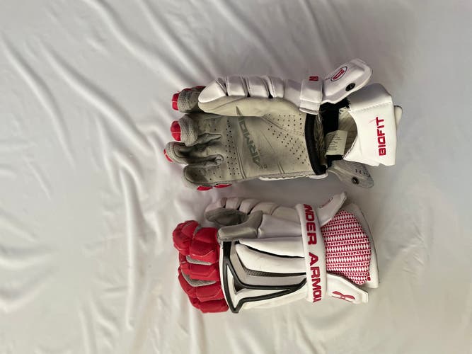 Used Utah Lacrosse Under Armour BioFit Lacrosse Gloves 13"
