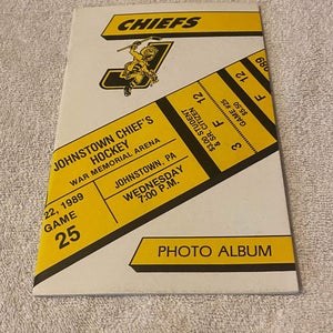 Vintage Johnstown Chiefs ECHL Hockey 1989 Photo Album