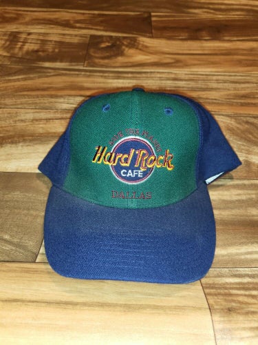 Vintage Hard Rock Cafe Dallas Color Block Hat Cap Snapback