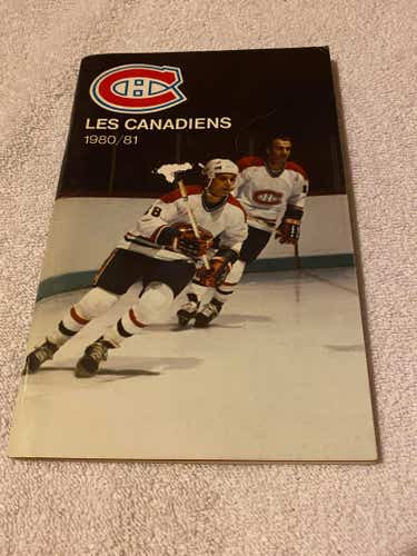 Vintage Montreal Canadiens 1980-81 Statistics Book