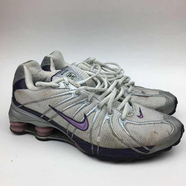 2005 Nike Shox Women's Running Shoes White/Purple QT 11 |