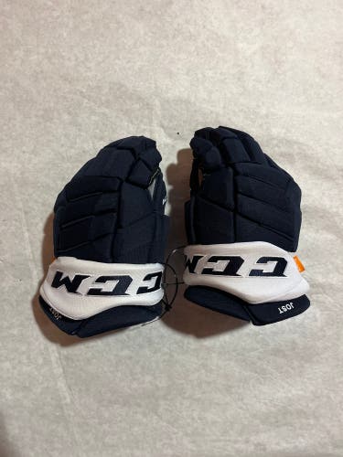 Game Used Navy CCM HGPJSXP Pro Stock Gloves Colorado Avalanche Jost 13”