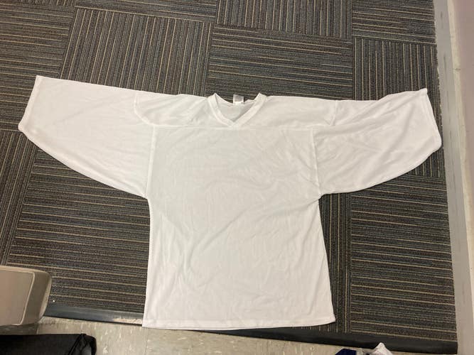 New Adult White Goalie Jersey Small