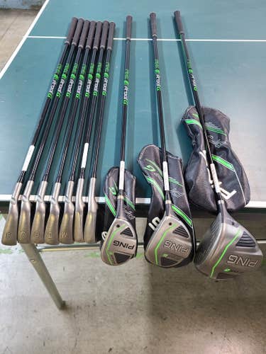 Used Junior Ping Right Handed Prodi G Clubs Stiff Flex 10 Pieces