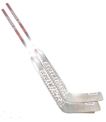 x4 Order For @CoachCam New Custom Red Bauer Supreme 2S Pro Goalie Stick - Regular, 26" Paddle, P31