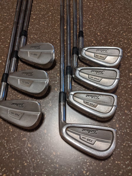 Titleist 735.CM 4-PW Forged Stainless Iron Set Stiff Flex Steel Shaft RH