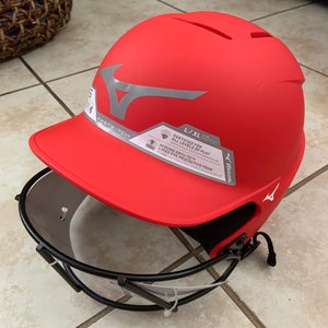 Mizuno F6 Fastpitch batting helmet - L/XL - Red