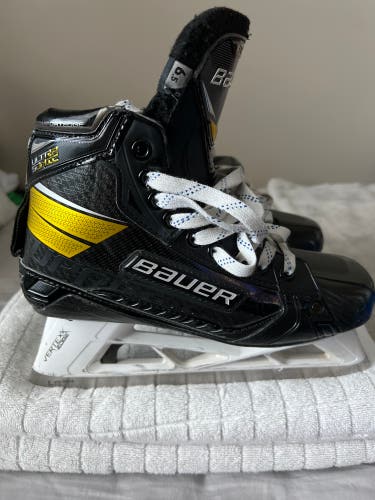 Used Bauer Regular Width  Size 6.5 Ultrasonic Hockey Goalie Skates