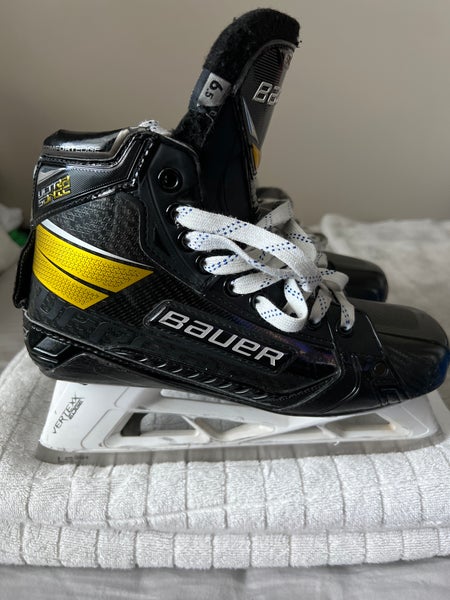 Used Bauer Regular Width Size 6.5 Ultrasonic Hockey Goalie Skates