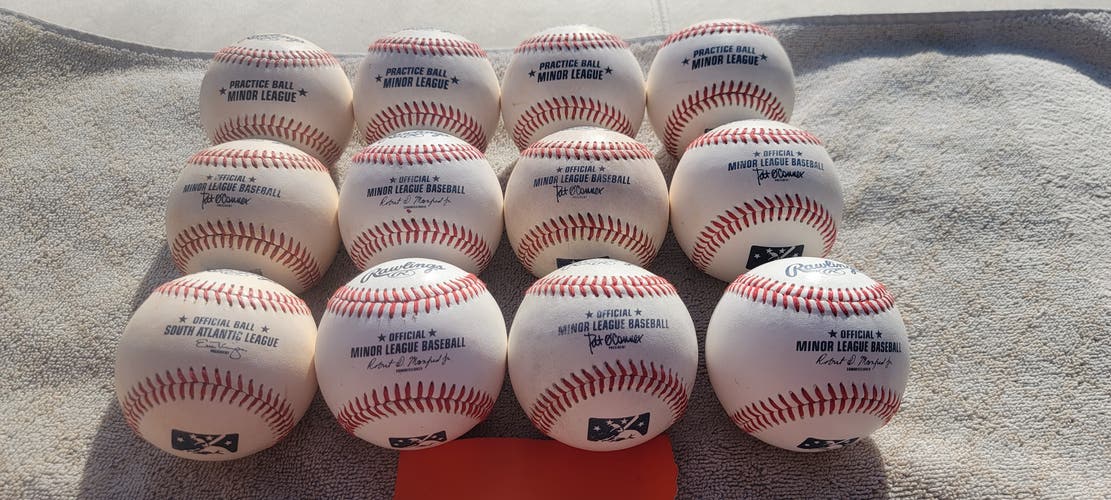 New Rawlings Official Minor League Baseballs 12 Pack (1 Dozen)