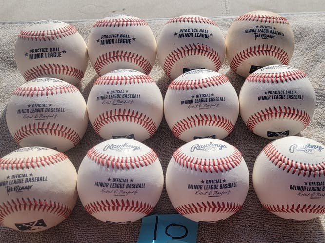 New Rawlings Official Minor League Baseballs 12 Pack (1 Dozen)