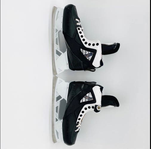 True Regular Width Pro Stock Size 10 2 Piece Hockey Goalie Skates **US SHIPPING ONLY**