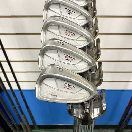 Used Mizuno T-zoid Sure Men's Right Iron Set 4i-pw Stiff Flex Steel Shaft
