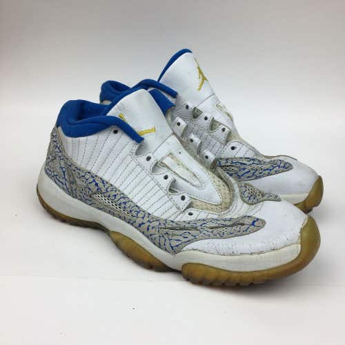 Nike Jordan 11 Retro Low IE White Argon Blue (GS) Basketball Shoe Sneaker 5.5Y