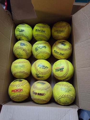 Used Softball 12 Pack (1 Dozen)