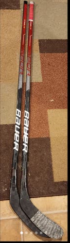 Used Senior Bauer Left Hand Vapor Hyperlite Hockey Stick Toe Pattern Pro Stock