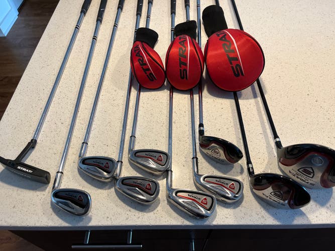 Men's Used Callaway Right Handed Strata Clubs (Full Set - No Bag) 10 Pieces