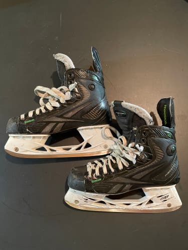 Used Reebok Pump Hockey Skates Size 9”