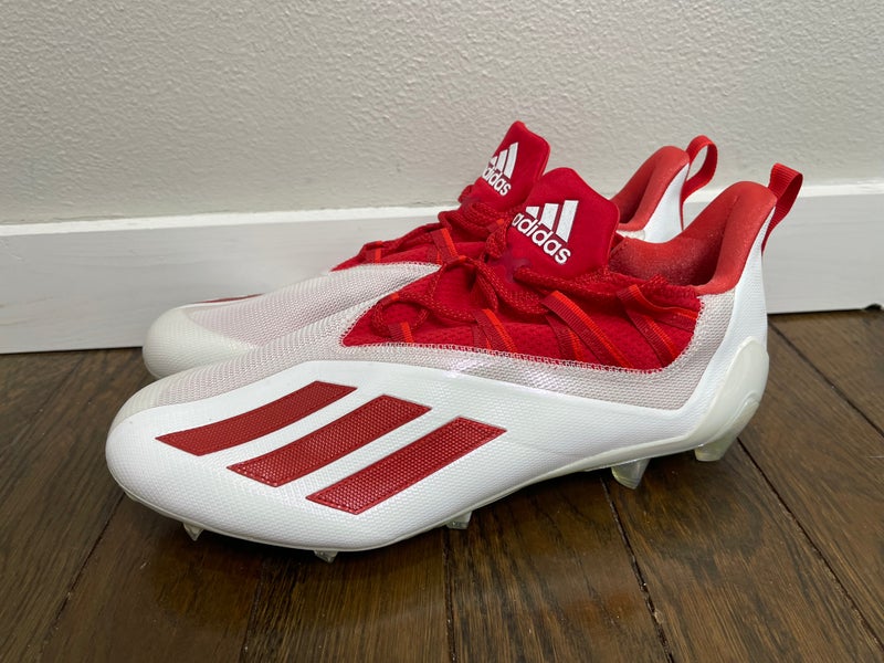 Hertog stijl Klant UNRELEASED Adidas SM Adizero 21 Football Cleats White Red GY7967 Men's Size  15 | SidelineSwap