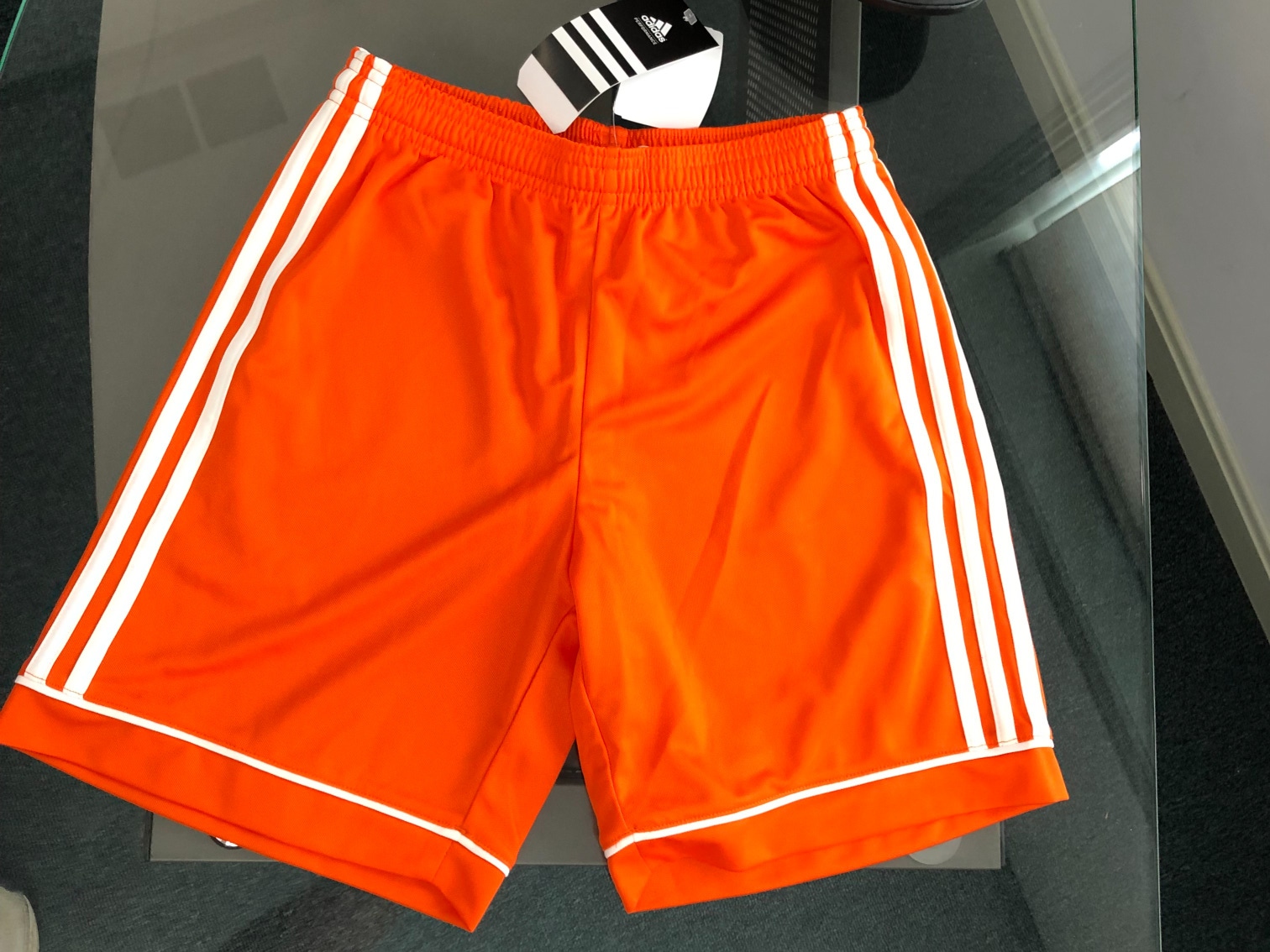 Orange New Unisex Youth Medium Adidas Shorts