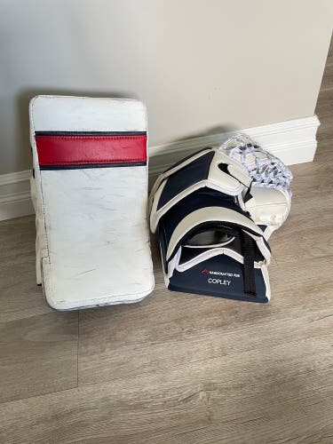 True L4.1 Pro Stock Custom Graphics Goalie Glove & Blocker
