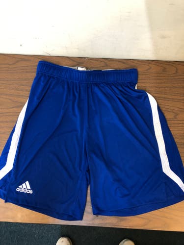 Royal Blue New Men's Adult Large Adidas Lacrosse Shorts