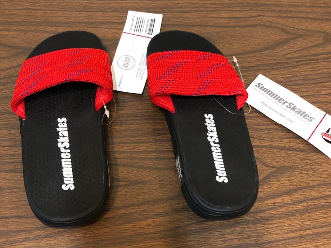 Red Youth New Unisex Size 4.0 (Women's 5.0) Slides
