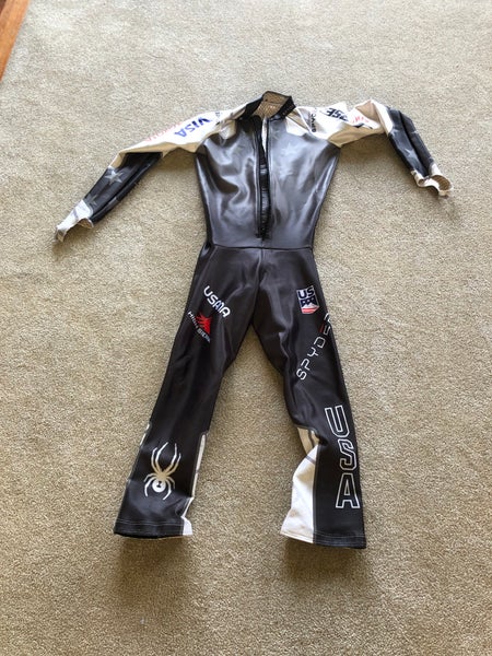 US Team - Used Men's L 2019 Spyder speed racing Ski Suit FIS Legal (no pads)