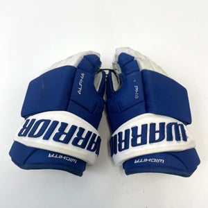 Used Royal Blue Warrior Alpha Pro Gloves | Size 15" | D374