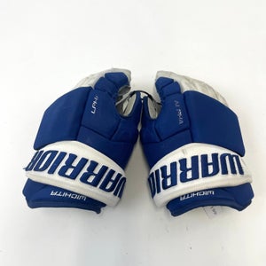 Used Royal Blue Warrior Alpha Pro Gloves | Size 14" | D199