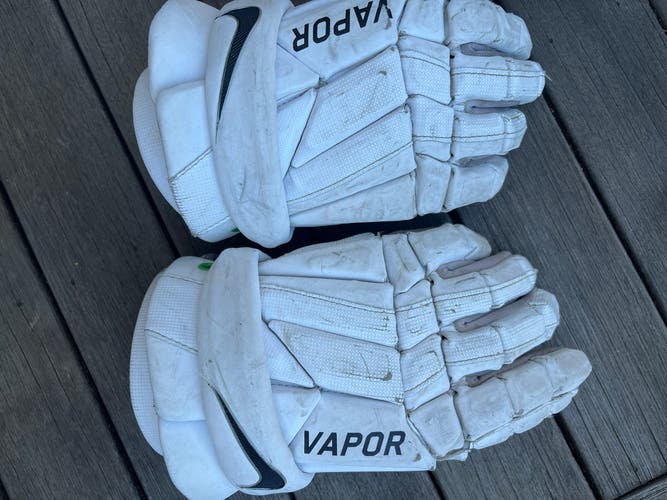 Used Player's Nike 13" Vapor Lacrosse Gloves