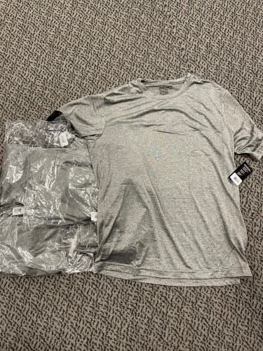 Bauer 6-pack Senior Medium Gray Team tech tee shirts