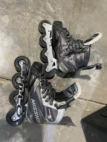 Used Mission Wide Width Size 3.5 Inhaler NLS5 Inline Skates