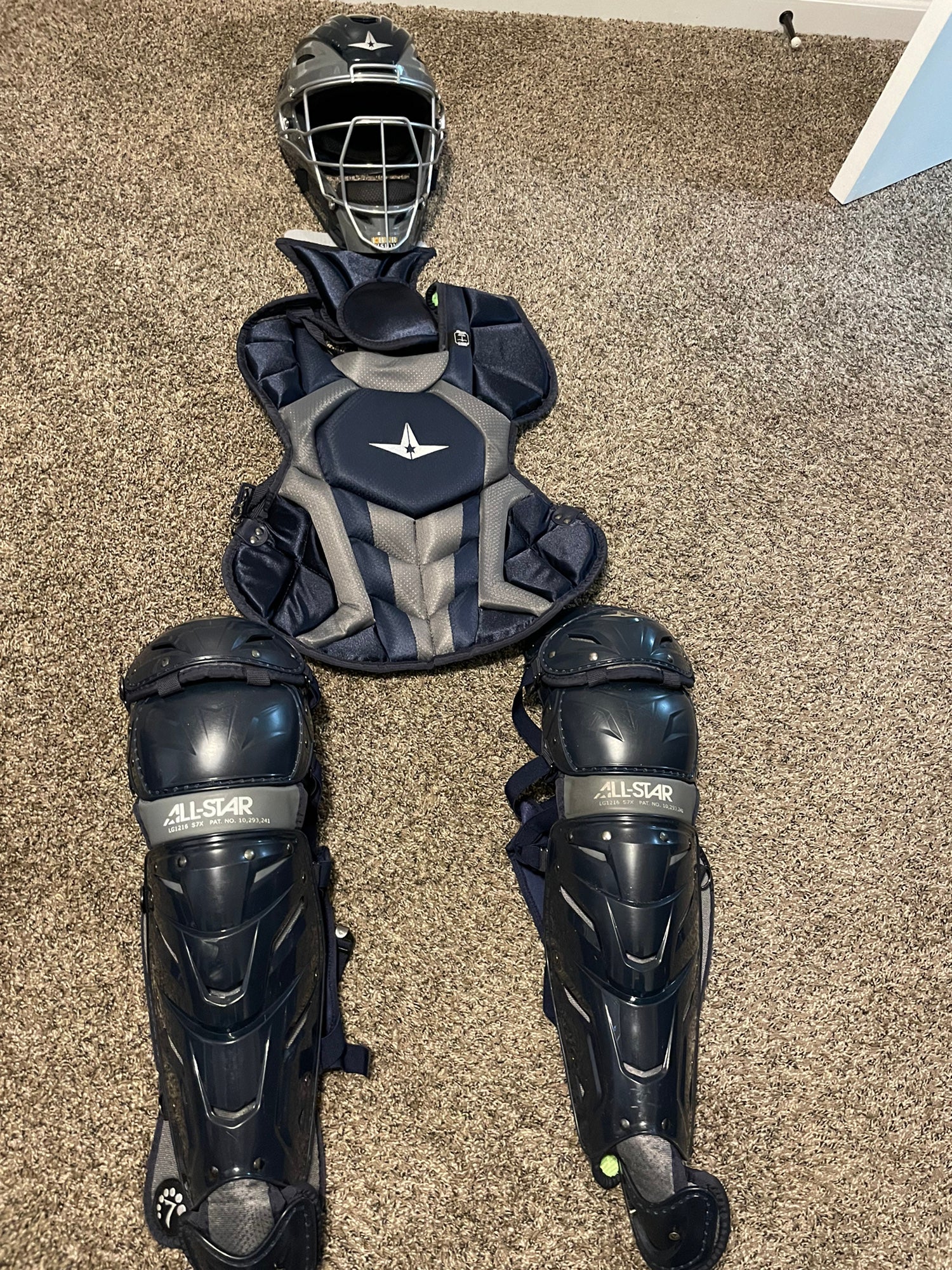 All Star System 7 Axis Intermediate Baseball Catcher's Kit - 2019 Model